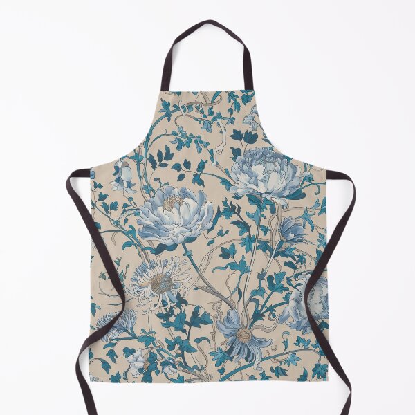 Item preview, Blue White Chinoiserie Floral Pattern – Elegant Asian Botanical Seamless Design designed and sold by Tamas Das.