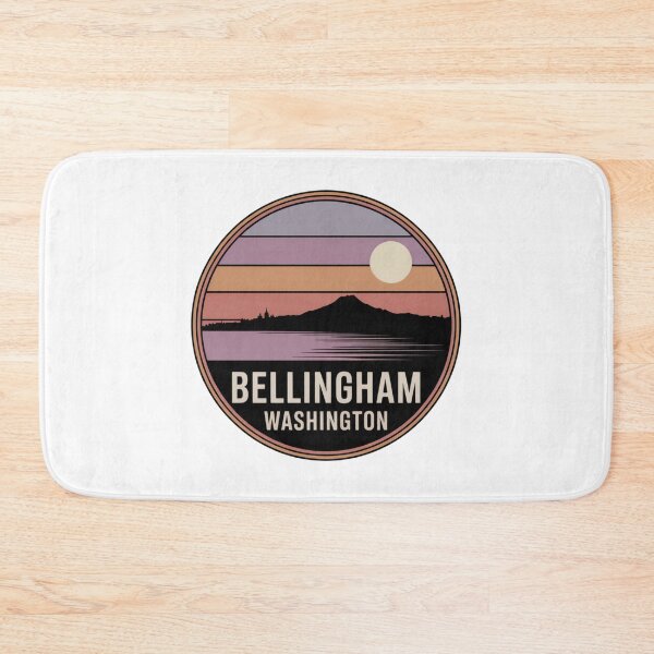 Item preview, Bellingham Washington: Colorful Mountain Sunset Badge designed and sold by CircinusStore.