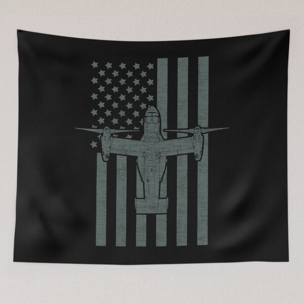 Item preview, Distressed Osprey American Flag Aviation Shirt designed and sold by Emberglowo.