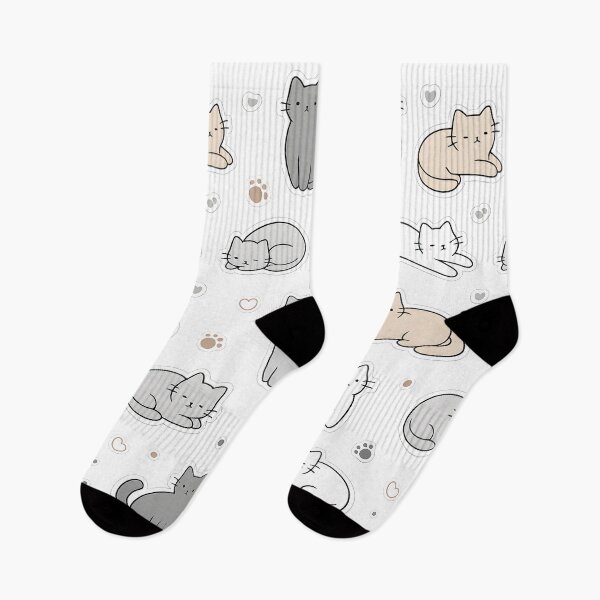 Item preview, Kawaii Cat Sticker Pack – Cute Minimal Cat Pattern designed and sold by blankTeeShirt.