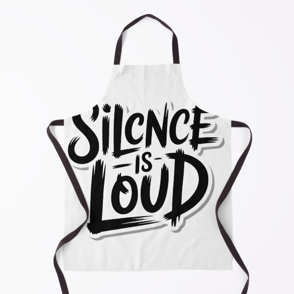 Aperçu de l'œuvre Autocollant « Le silence est assourdissant » créée et vendue par SurajDesigns.
