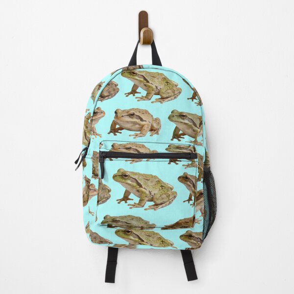 Item preview, large frogs boing boing on blue designed and sold by TerenceLacey.