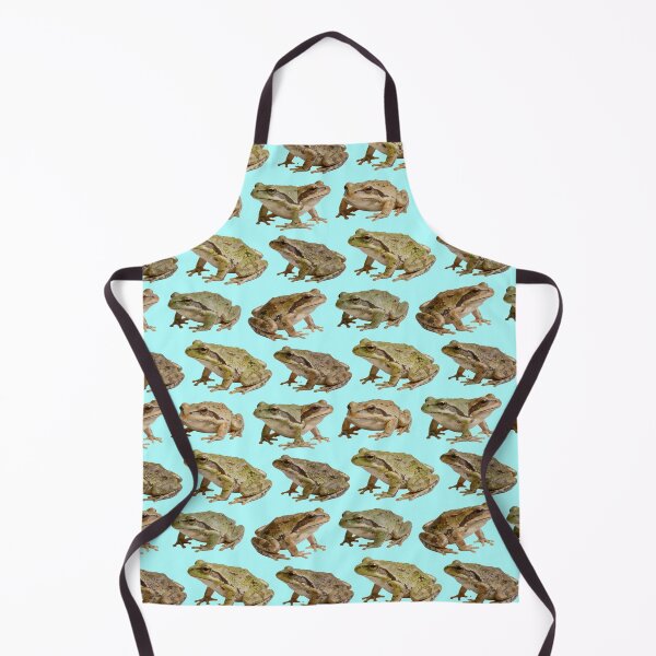 Item preview, large frogs boing boing on blue designed and sold by TerenceLacey.