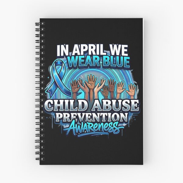 Item preview, In April We Wear Blue Child Abuse Awareness Rainbow  designed and sold by THREE LITTLE BEANS.