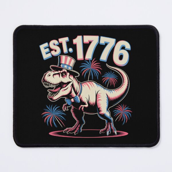 Item preview, Est 1776 Patriotic Fourth of July Dinosaur designed and sold by SplashTastic.