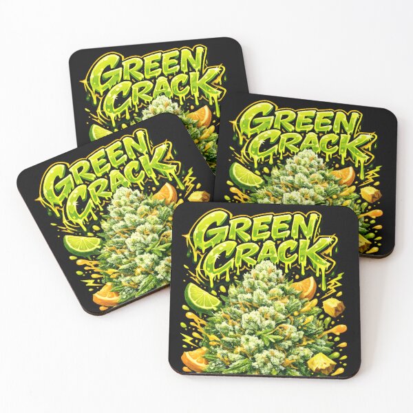 Item preview, Green Crack Graffiti Print | Sweet Fruity Sativa Strain Typography | Energizing Focused 420 designed and sold by WAUZ.