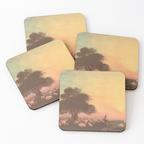 Item preview, Flock of sheep with herdsmen unset designed and sold by SharonTheFirst.