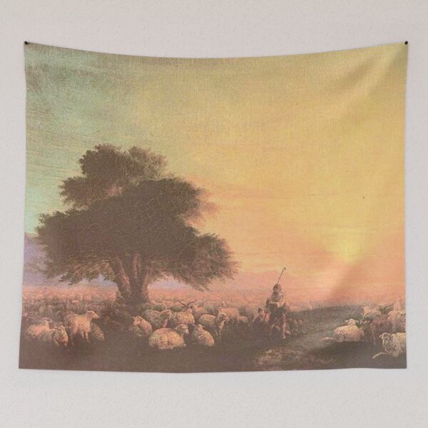 Item preview, Flock of sheep with herdsmen unset designed and sold by SharonTheFirst.