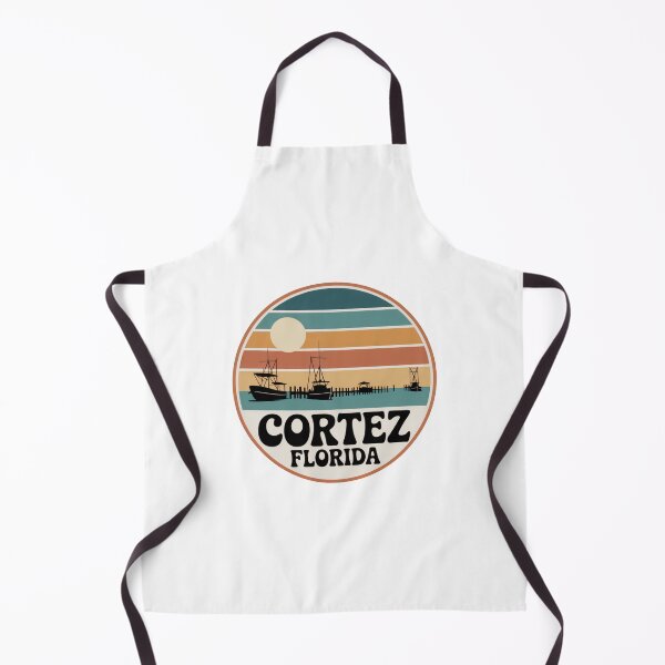 Item preview, Cortez Florida: Retro Fishing Boats Sunset Badge designed and sold by CircinusStore.