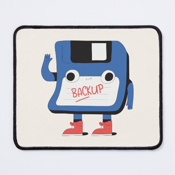 Item preview, Cute Retro Floppy Disk Backup Cartoon Character Mascot Illustration designed and sold by QuietBloom80.
