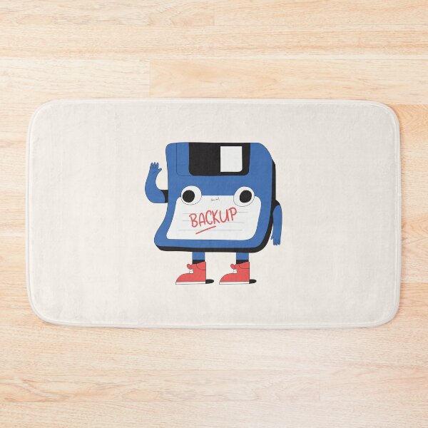 Item preview, Cute Retro Floppy Disk Backup Cartoon Character Mascot Illustration designed and sold by QuietBloom80.