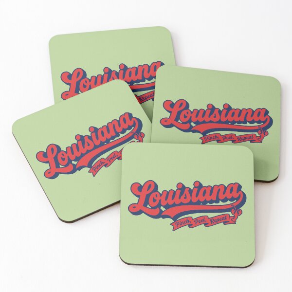 Item preview, Louisiana Retro Crawfish Boil Pinch Peel Repeat Vintage Script designed and sold by Cozy-Old-Pub.