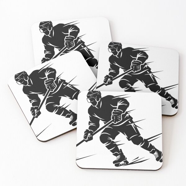 Item preview, Dynamic Ice Hockey Player Silhouette Vector Illustration - Action Sports Black and White Clipart1 designed and sold by Dejbar.