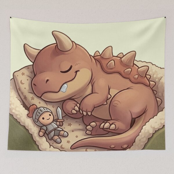 Item preview, Baby Tarrasque asleep  designed and sold by The King's general goods.