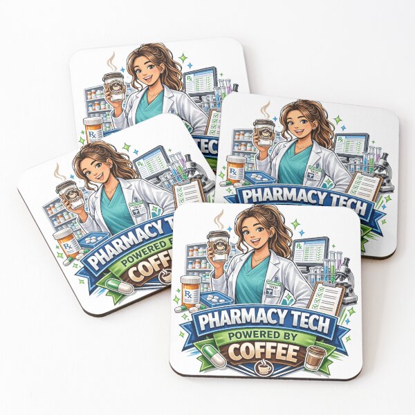Item preview, Pharmacy Tech Powered By Coffee designed and sold by the-dovlat.
