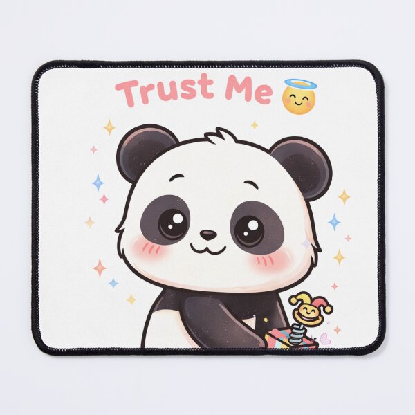 Item preview, Trust Me Panda Prank – Cute April Fools Kawaii Panda Funny Sticker designed and sold by snaperos.