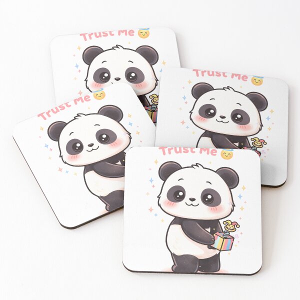 Item preview, Trust Me Panda Prank – Cute April Fools Kawaii Panda Funny Sticker designed and sold by snaperos.