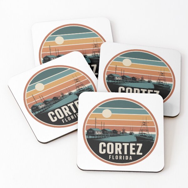 Item preview, Cortez Florida: Retro Fishing Boats Sunset  designed and sold by CircinusStore.