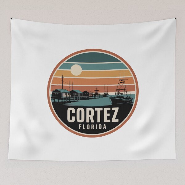 Item preview, Cortez Florida: Retro Fishing Boats Sunset  designed and sold by CircinusStore.