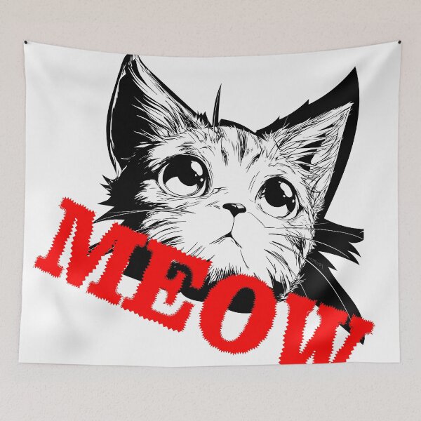 Item preview, MEOW designed and sold by CemDigitalArt.