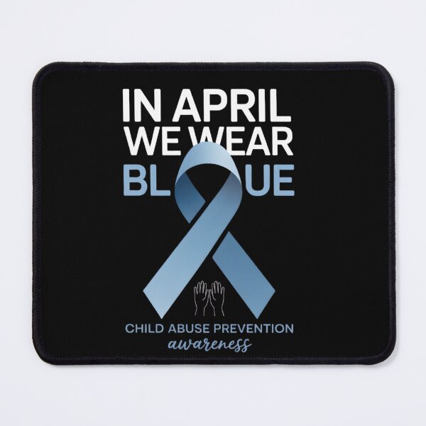 Item preview, In April We Wear Blue Child Abuse Awareness Rainbow  designed and sold by THREE LITTLE BEANS.