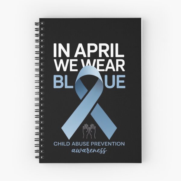 Item preview, In April We Wear Blue Child Abuse Awareness Rainbow  designed and sold by THREE LITTLE BEANS.