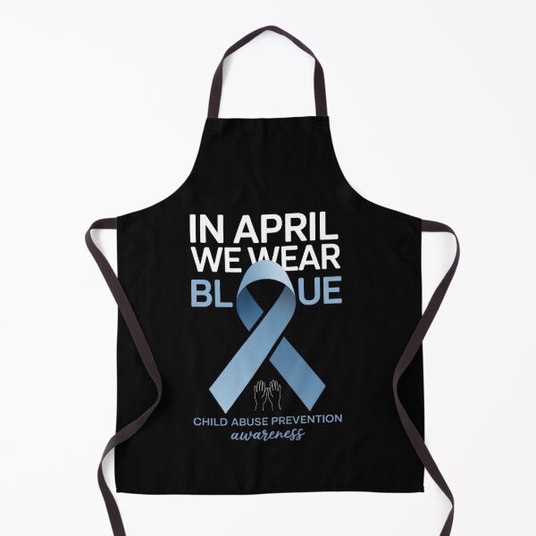 Item preview, In April We Wear Blue Child Abuse Awareness Rainbow designed and sold by THREE LITTLE BEANS.