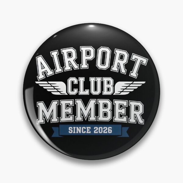 Item preview, Airport Club Member Travel Varsity Design designed and sold by SplashTastic.