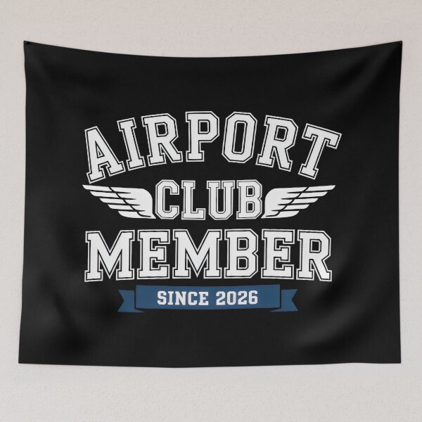 Item preview, Airport Club Member Travel Varsity Design designed and sold by SplashTastic.