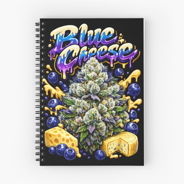 Item preview, Blue Cheese Graffiti Print | Cheesy Berry Indica Hybrid Typography | Relaxing 420 designed and sold by WAUZ.
