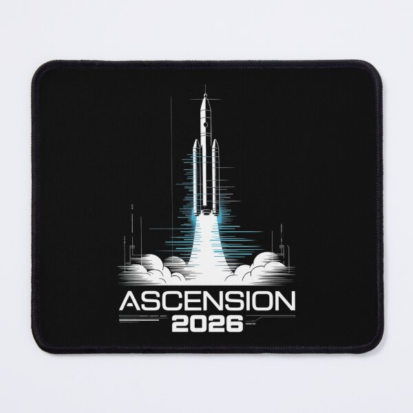 Item preview, Ascension 2026 — Rocket Launch Glitch Art Space Tee V2 designed and sold by DarylWelsh2024.