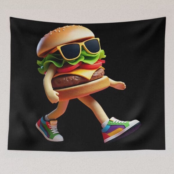 Item preview, Funny Burger  designed and sold by AwesomeDigiShop.