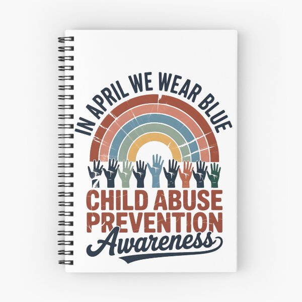 Item preview, In April We Wear Blue Child Abuse Awareness Rainbow  designed and sold by THREE LITTLE BEANS.