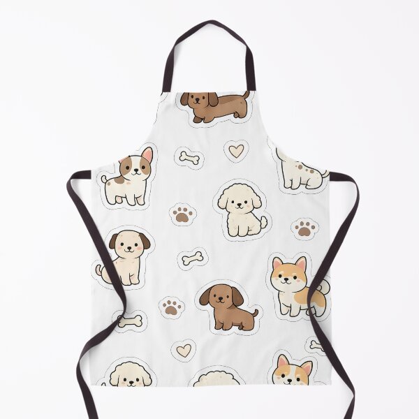 Artikelvorschau, Kawaii-Welpen-Sticker-Set – Niedliche Hunde-Illustrationen entworfen und verkauft von blankTeeShirt.