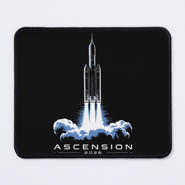 Item preview, Ascension 2026 — Rocket Launch Glitch Art Space Tee V3 designed and sold by DarylWelsh2024.