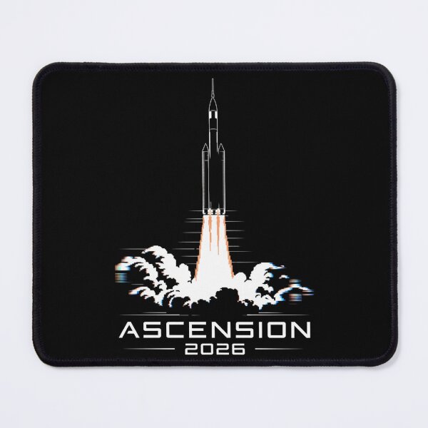 Item preview, Ascension 2026 — Rocket Launch Glitch Art Space Tee V5 designed and sold by DarylWelsh2024.