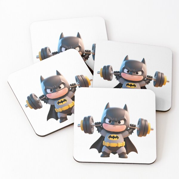 Item preview, Tiny Vigilante Strength Illustration | Adorable Chibi Squat & Gym Design designed and sold by LoomisDreams.