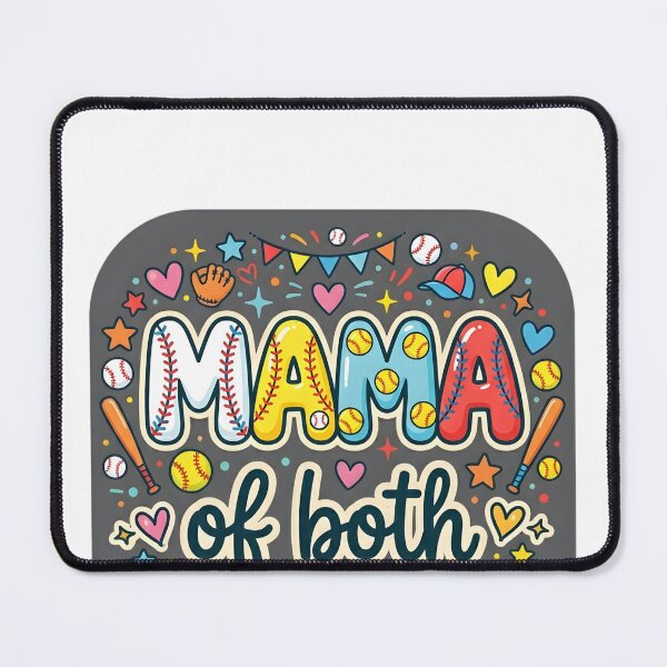 Item preview,  Mom of Both Softball & Baseball – Proud Sports Mom Game Day designed and sold by THREE LITTLE BEANS.