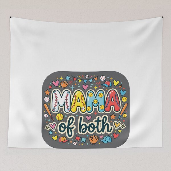 Item preview,  Mom of Both Softball & Baseball – Proud Sports Mom Game Day designed and sold by THREE LITTLE BEANS.