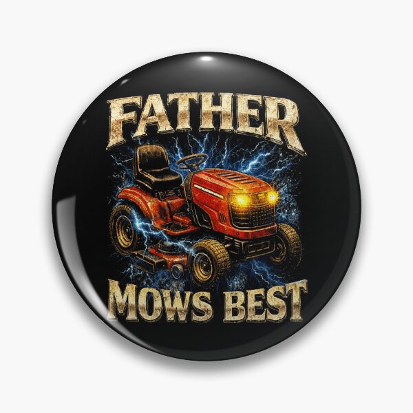 Item preview, Father Mows Best Retro Meme designed and sold by Patchina.