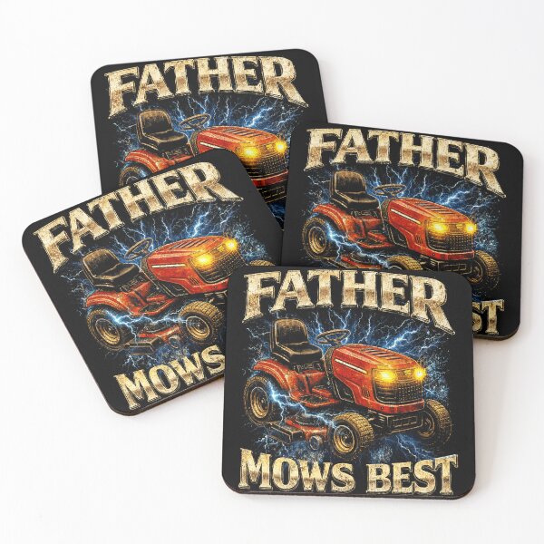 Item preview, Father Mows Best Retro Meme designed and sold by Patchina.