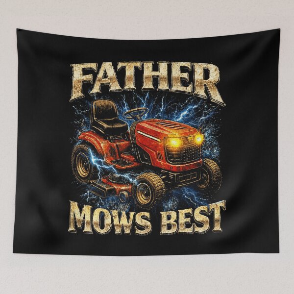 Item preview, Father Mows Best Retro Meme designed and sold by Patchina.