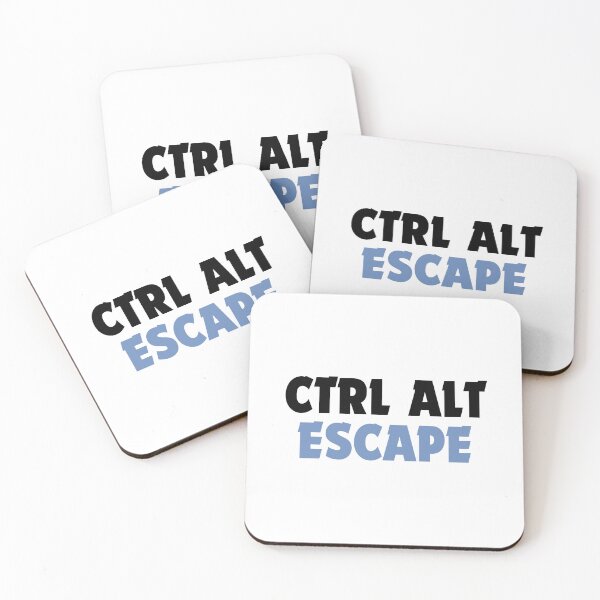 Item preview, Ctrl Alt Escape-Minimalist Keyboard Humor Design designed and sold by DomKo10.