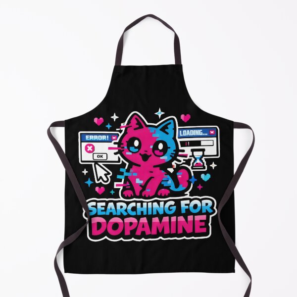Item preview, Searching For Dopamine Aesthetic Mental Health Cat designed and sold by SplashTastic.