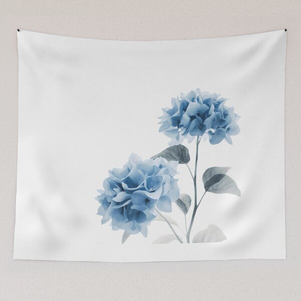 Item preview, Blue hydrangea flowers designed and sold by uunaa.