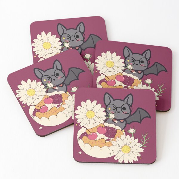 Item preview, Geeky Bat and Kawaii Cherry Tart designed and sold by Kanniax.