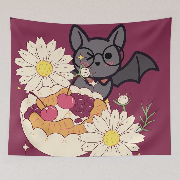 Item preview, Geeky Bat and Kawaii Cherry Tart designed and sold by Kanniax.
