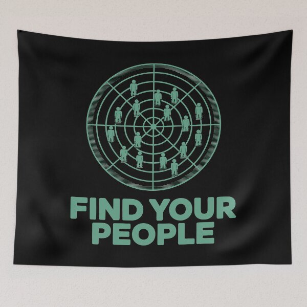 Item preview, Find Your People Community in Minimalist Style designed and sold by SplashTastic.