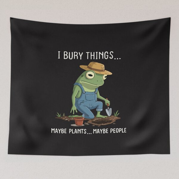 Item preview, I Bury Things Funny Gardening Dark Humor Plant Lover Gift Design designed and sold by kiralynstration.