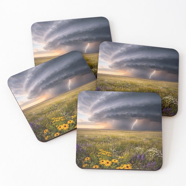 Item preview, Wildflowers Beneath a Supercell Storm designed and sold by Yomere.